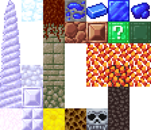 various minecraft block textures ive done. i really like doing stone textures and such.